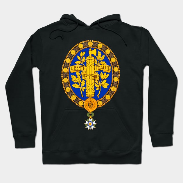 France (French Coat of Arms) Hoodie by Bugsponge